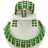 african beads jewelry set gold jewelry set  fashion jewelry gold jewelry set bead necklace wedding necklace