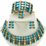 african beads jewelry set gold jewelry set  fashion jewelry gold jewelry set bead necklace wedding necklace